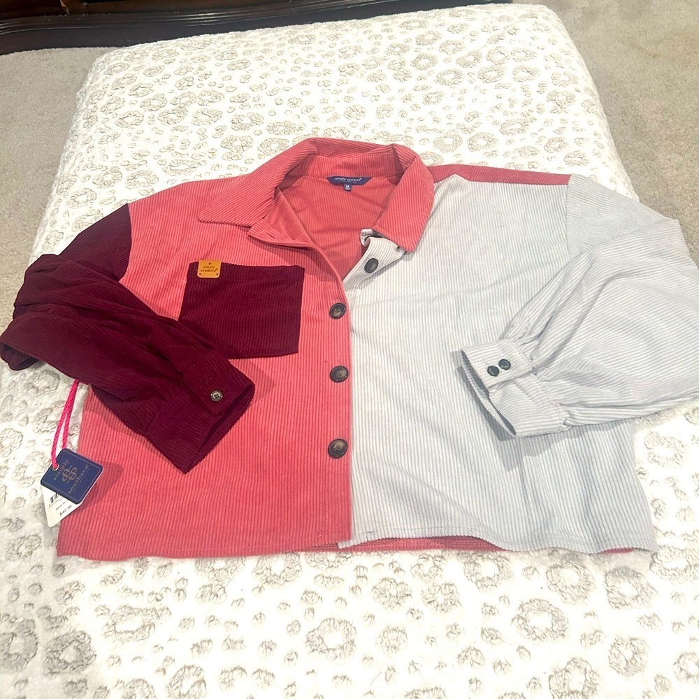 NWT Simply Southern Button down Shirt Size Medium